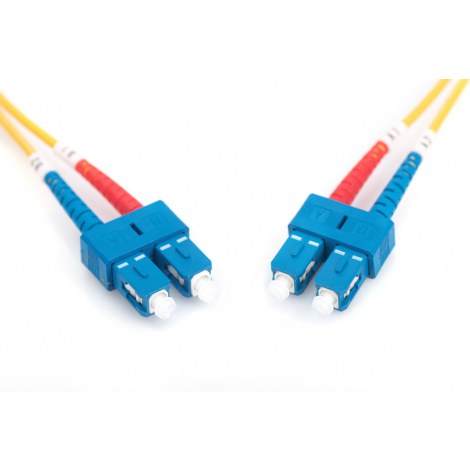 Digitus | Patch cable | Fibre optic | Male | SC single-mode | Male | SC single-mode | Yellow | 1 m - 2